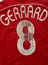 Carica l&#39;immagine nel visualizzatore di Gallery, vintage Adidas Fc Liverpool GERRARD8 2007-2008home jersey {XXS}
