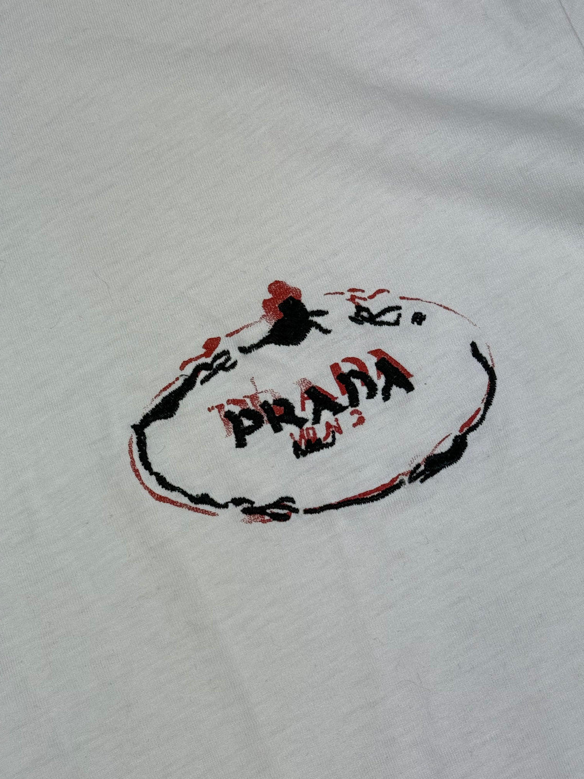 white Prada t-shirt {L}