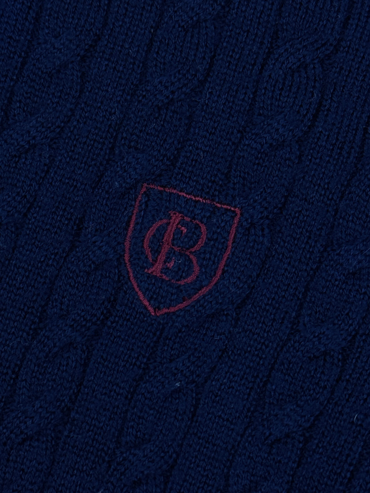 vintage navyblue Burberry Black Label Chestbridge knittedsweater