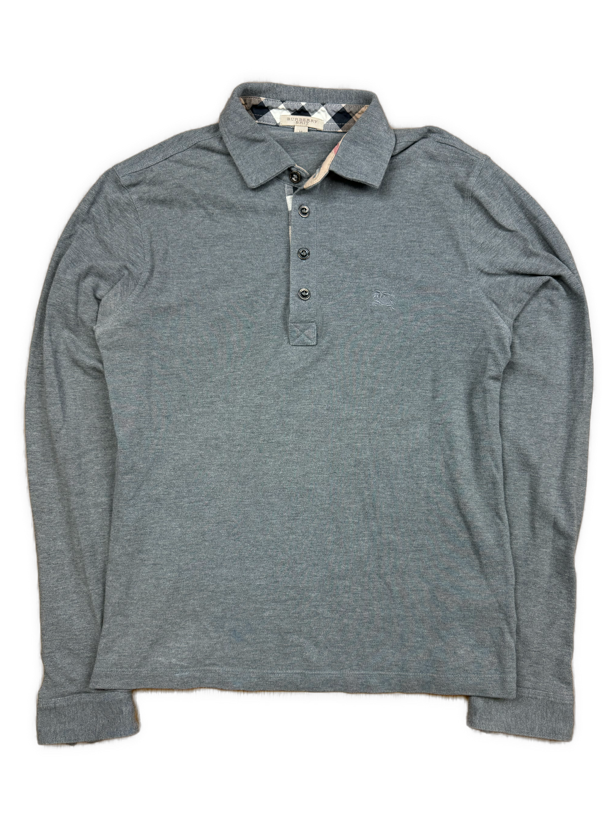 vintage Burberry polo long {S}