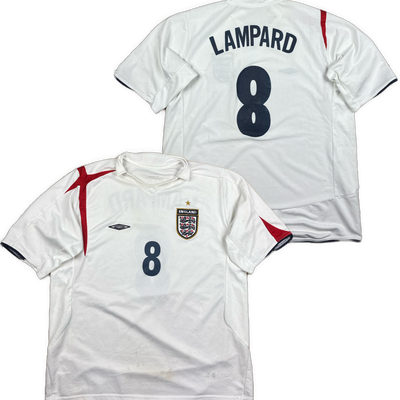 vintage Umbro England LAMPARD8 home jersey {M}