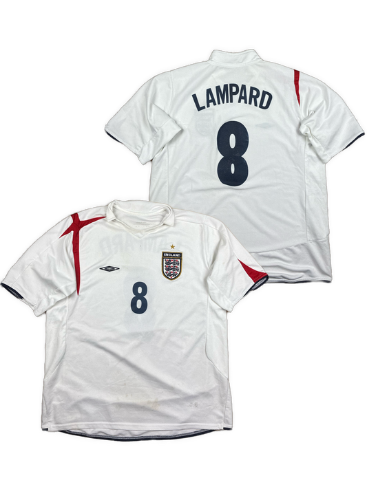 vintage Umbro England LAMPARD8 home jersey {M}