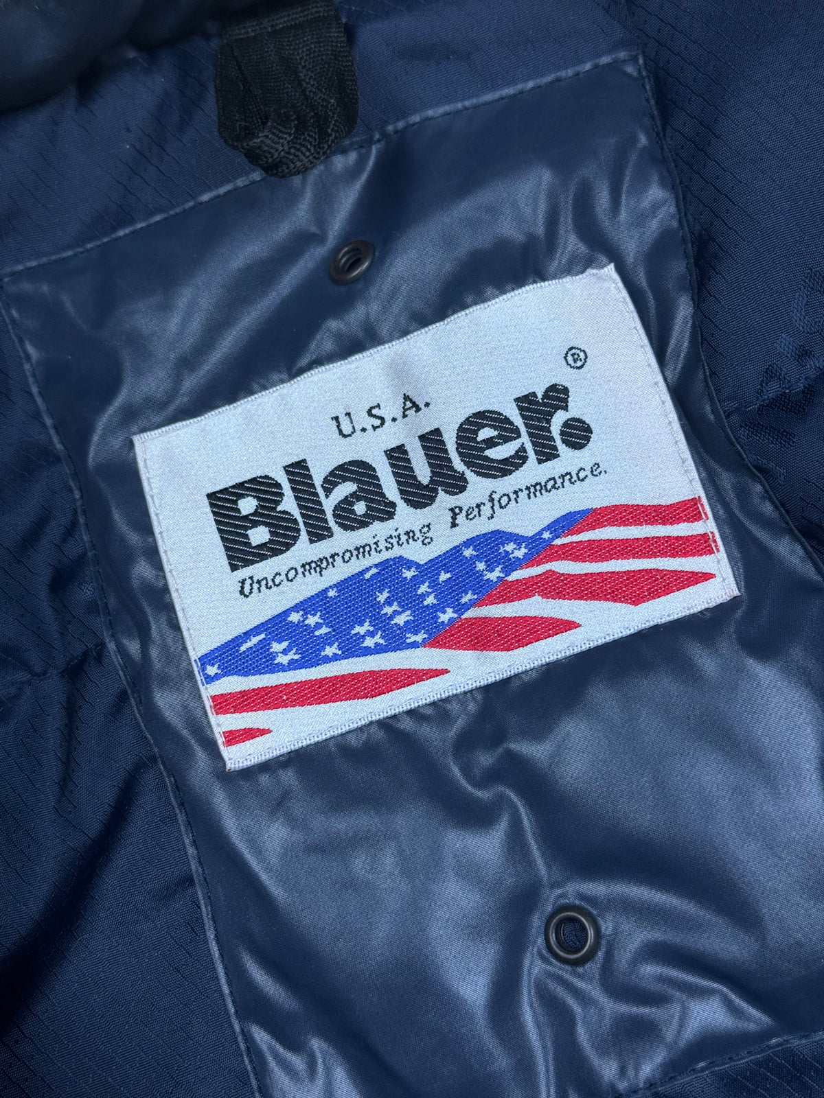 vintage Blauer winterjacket (real fur) {S}