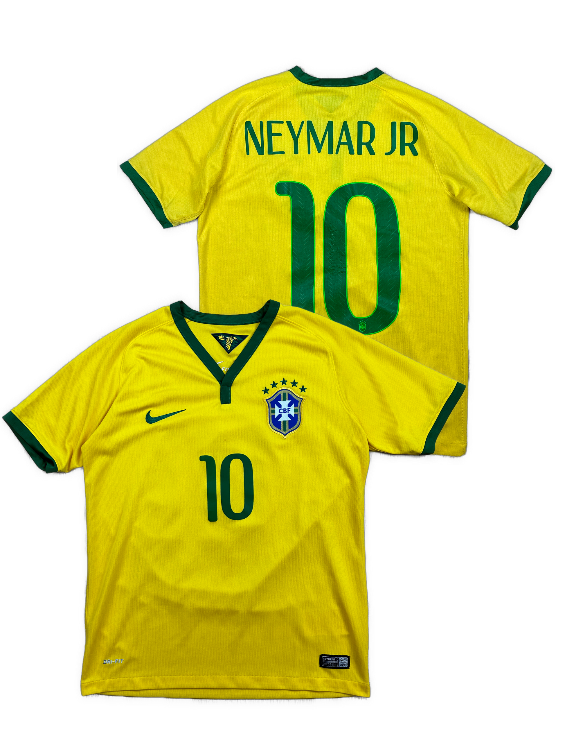 vintage Nike Brasil NEYMAR10 home jersey {XS}