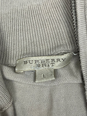 vintage Burberry halfzip {L}