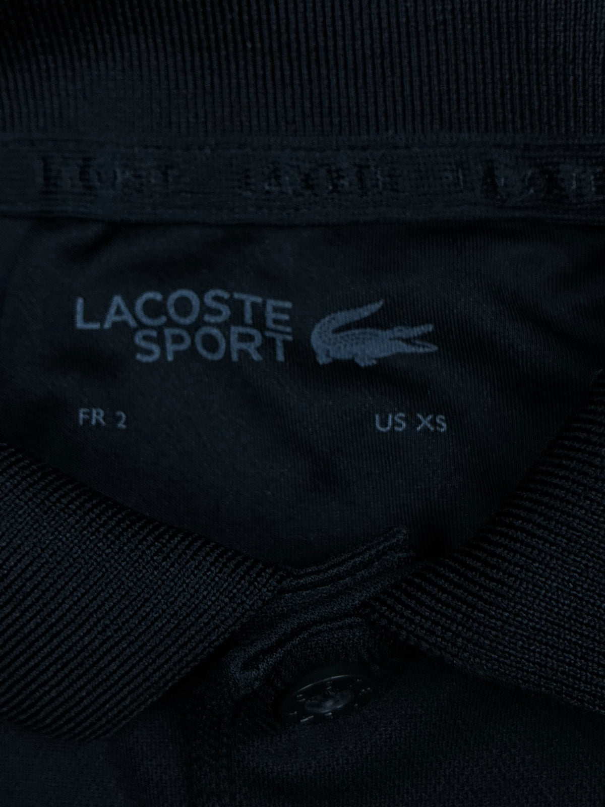 black Lacoste polo {XS}