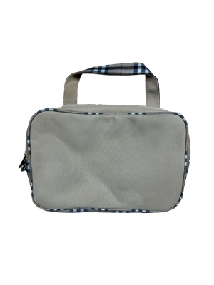 vintage Burberry cosmetic bag