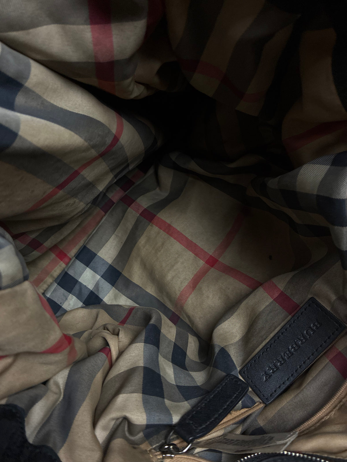 vintage Burberry shopper