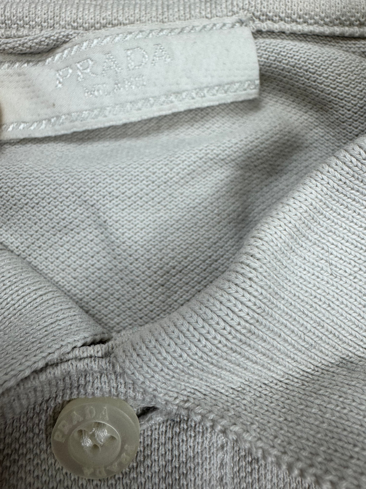 white Prada polo {L}