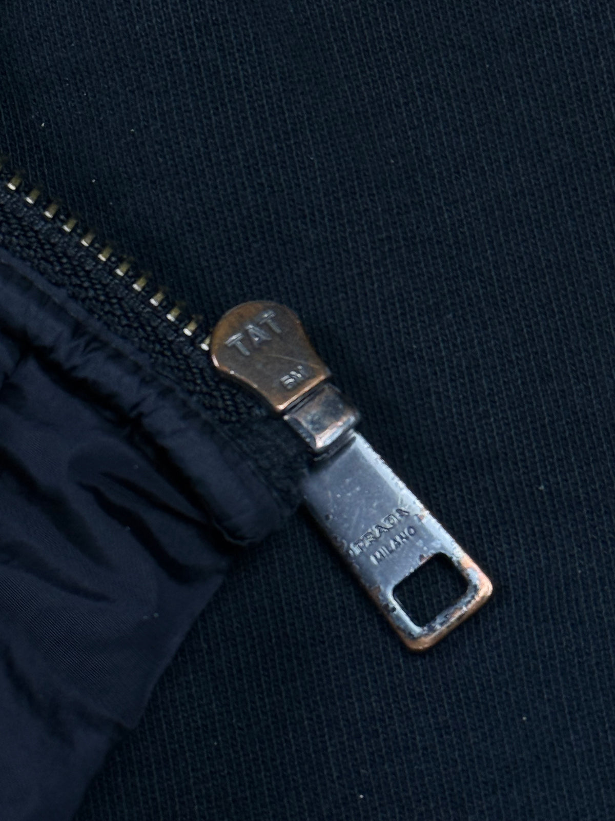 vintage Prada hybrid sweatjacket {L}