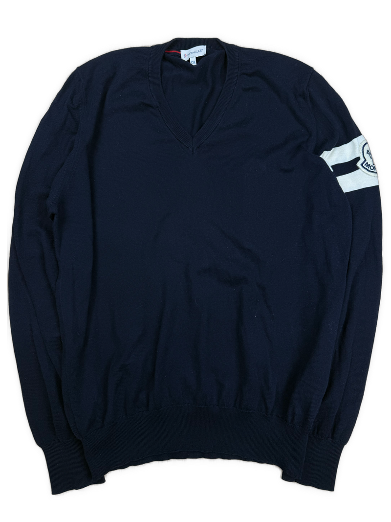 vintage navyblue Moncler knittedsweater {L}