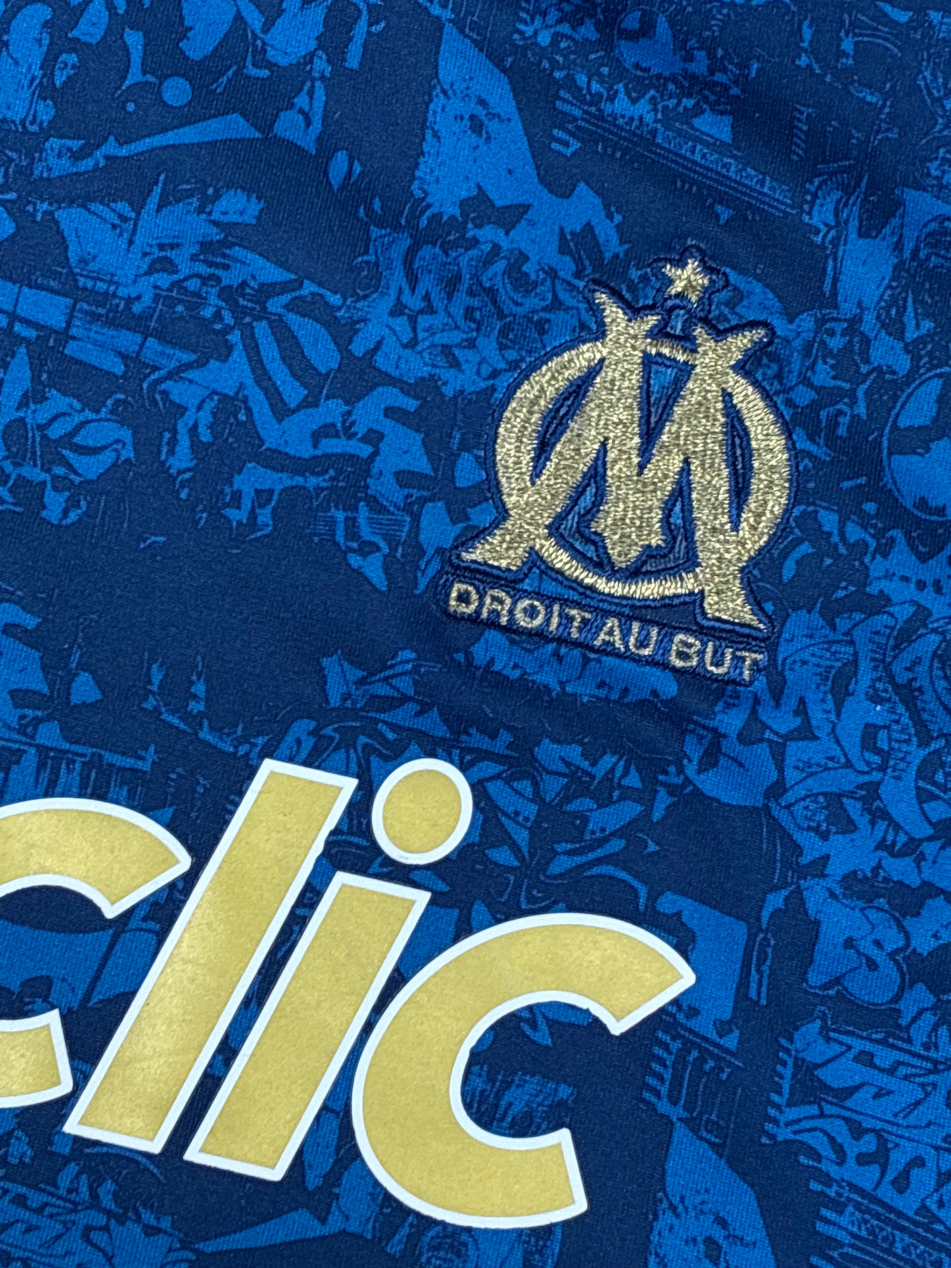 vintage Adidas Olympique Marseille home jersey {S}