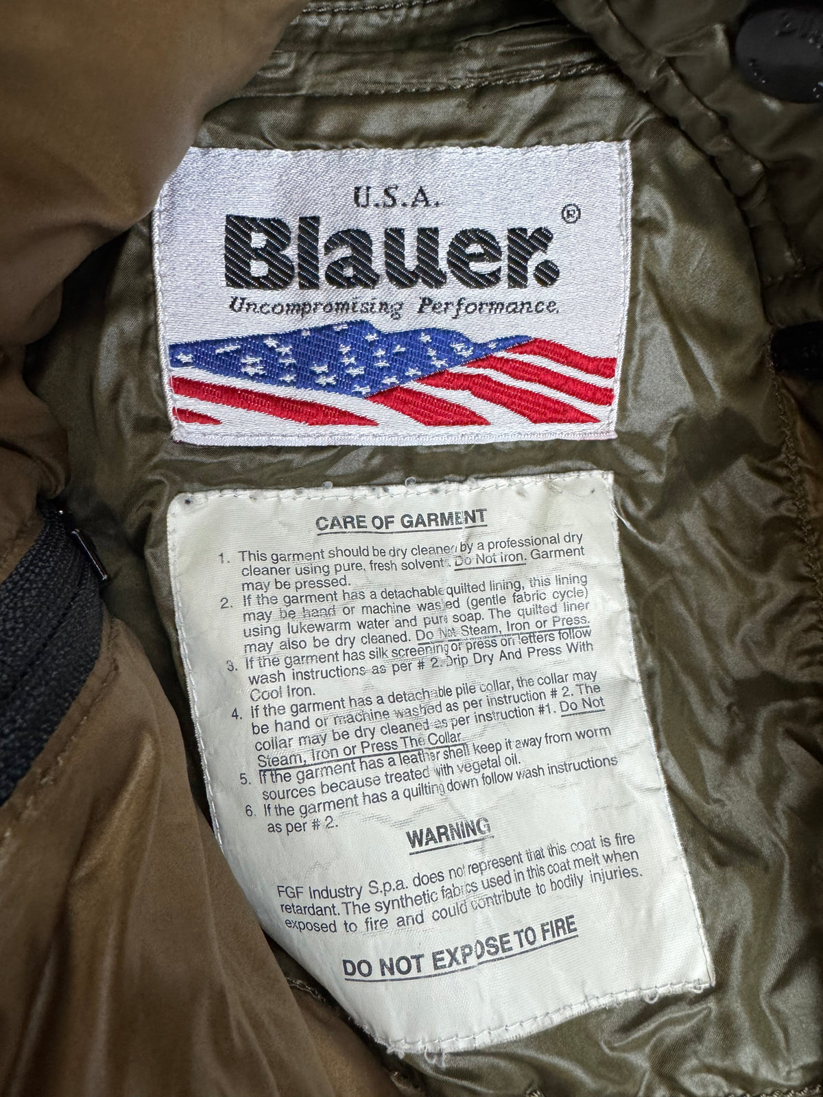 vintage Blauer winterjacket {L}
