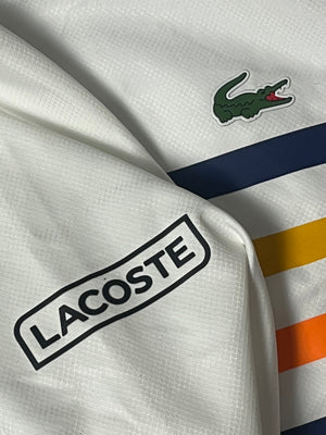 white Lacoste windbreaker {M}