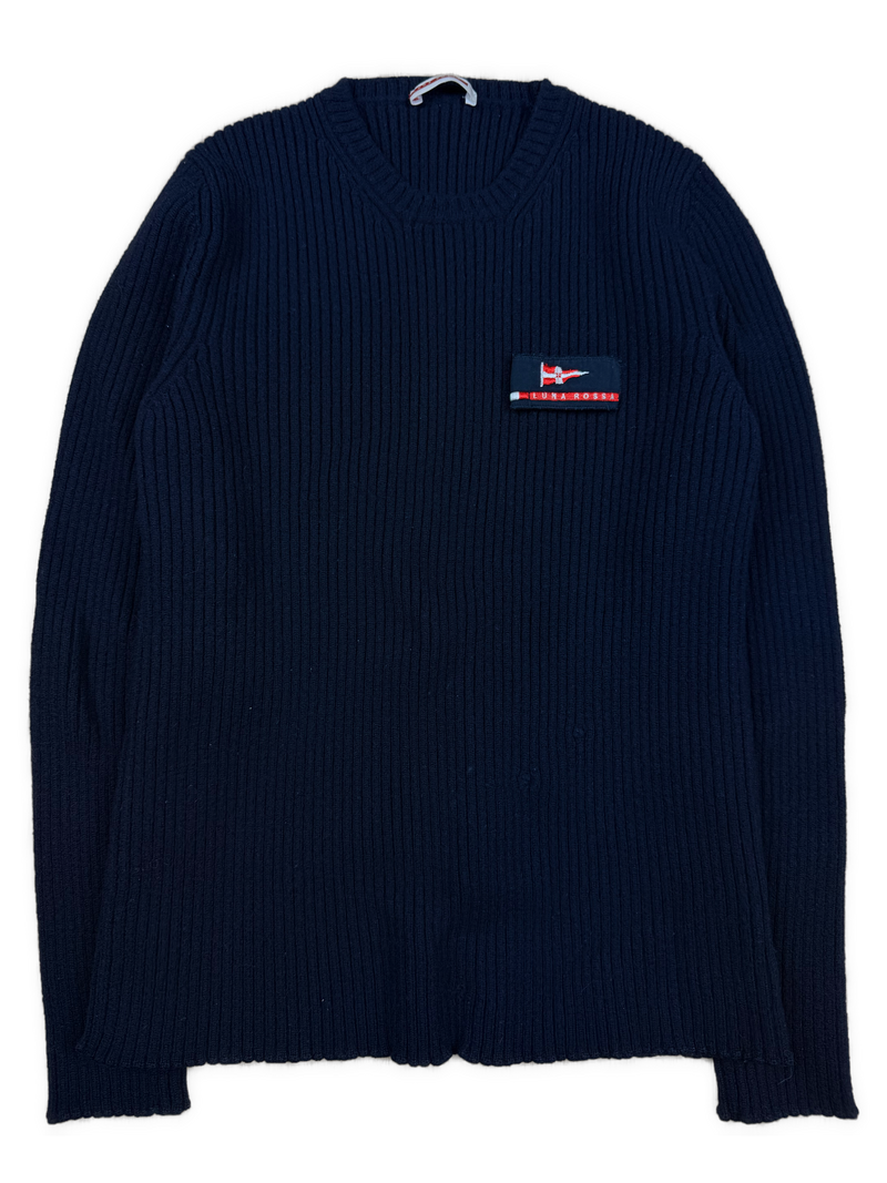 vintage Prada Luna Rossa knittedsweater {XS}