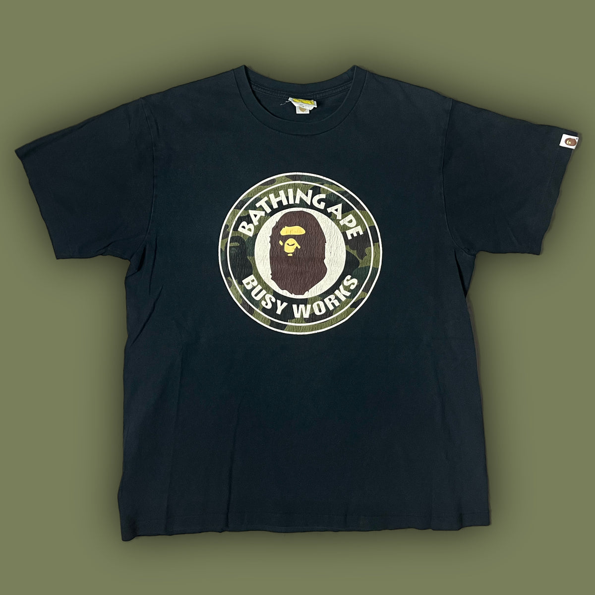 vintage BAPE a bathing ape t-shirt {L}