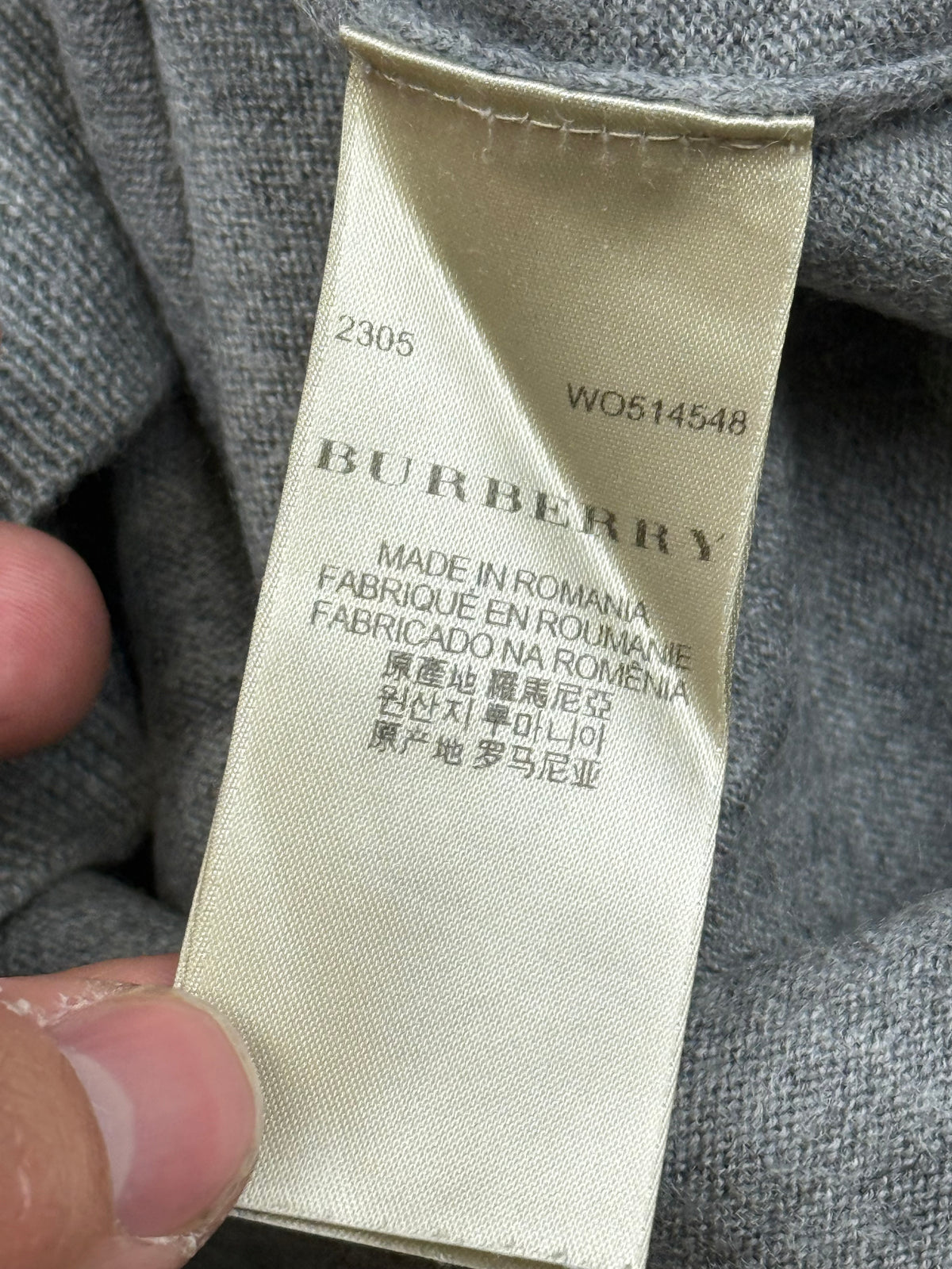 vintage Burberry knittedsweater
