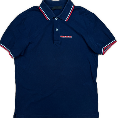 navyblue Prada polo {S}