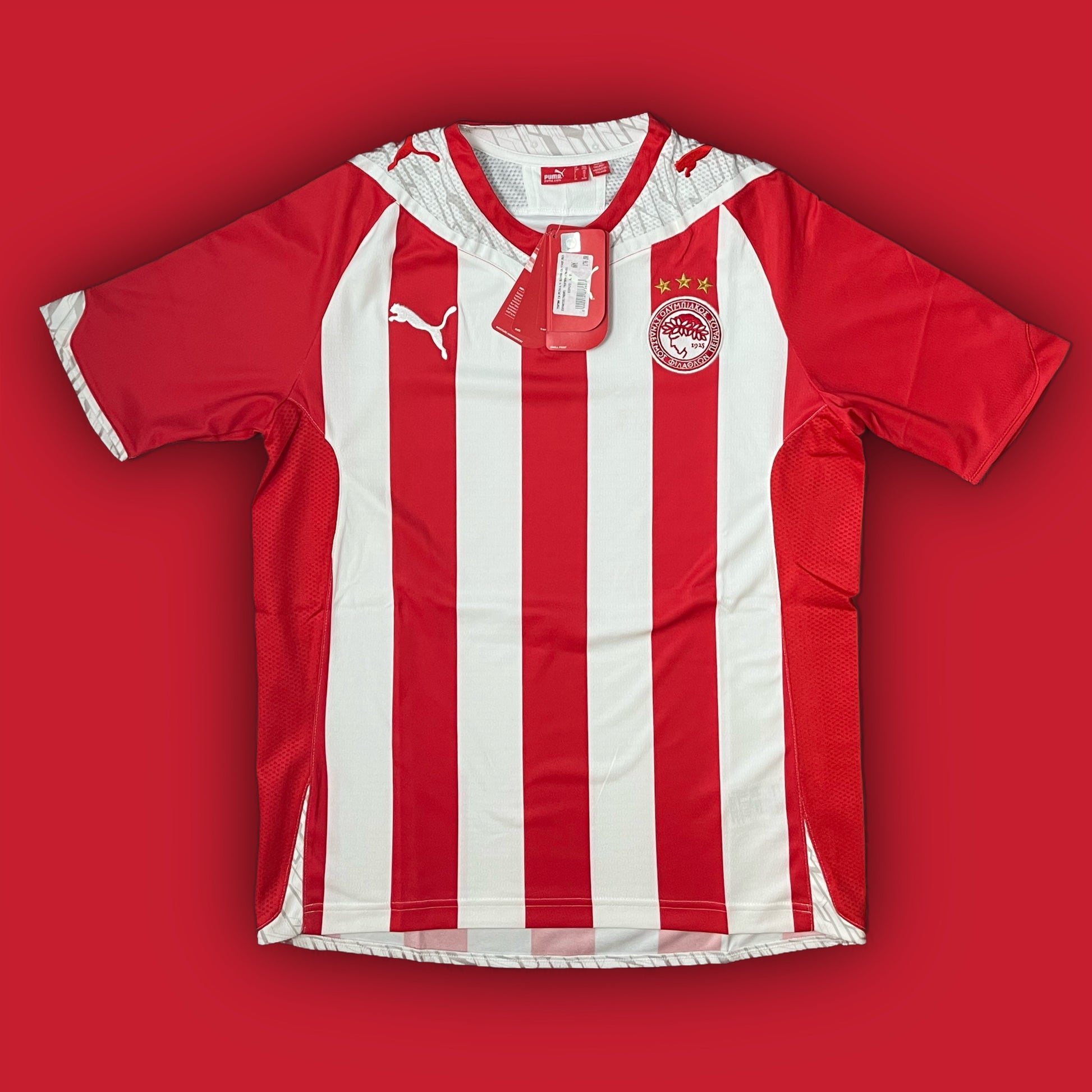 vintage Puma Olympiacos Piraeus home jersey DSWT {M}