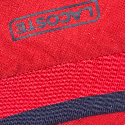 red Lacoste windbreaker {S}