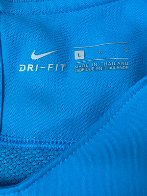 blue Nike Fc Barcelona trainingsjersey {L}