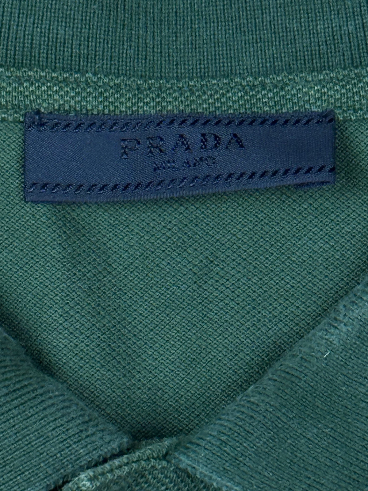 dark green Prada polo