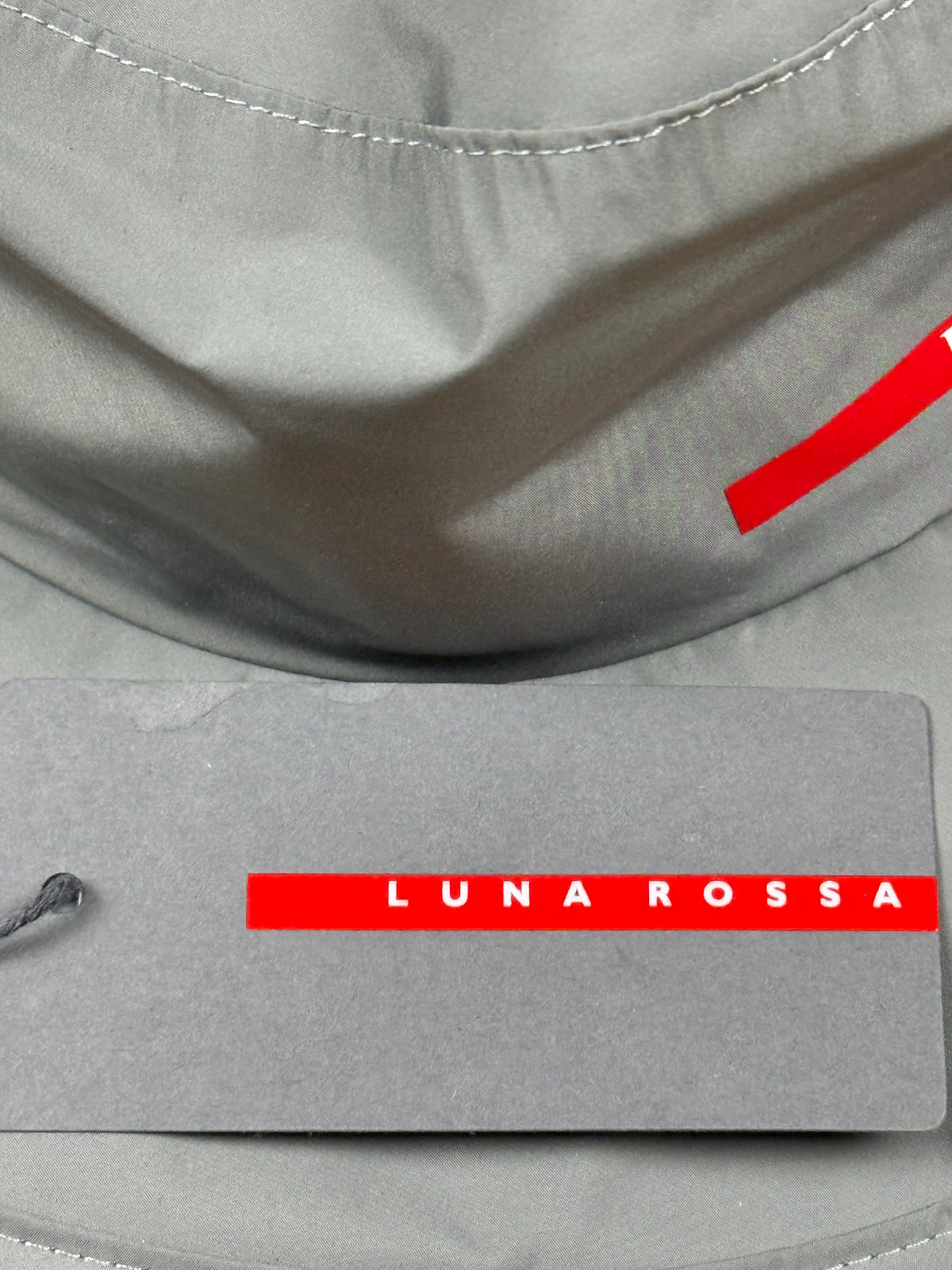grey Prada Luna Rossa safari bucket DSWT