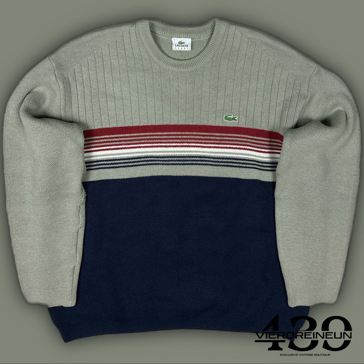 vintage Lacoste knittedsweater {XL}