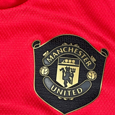 red Adidas Manchester United 2019-2020 home jersey {S}