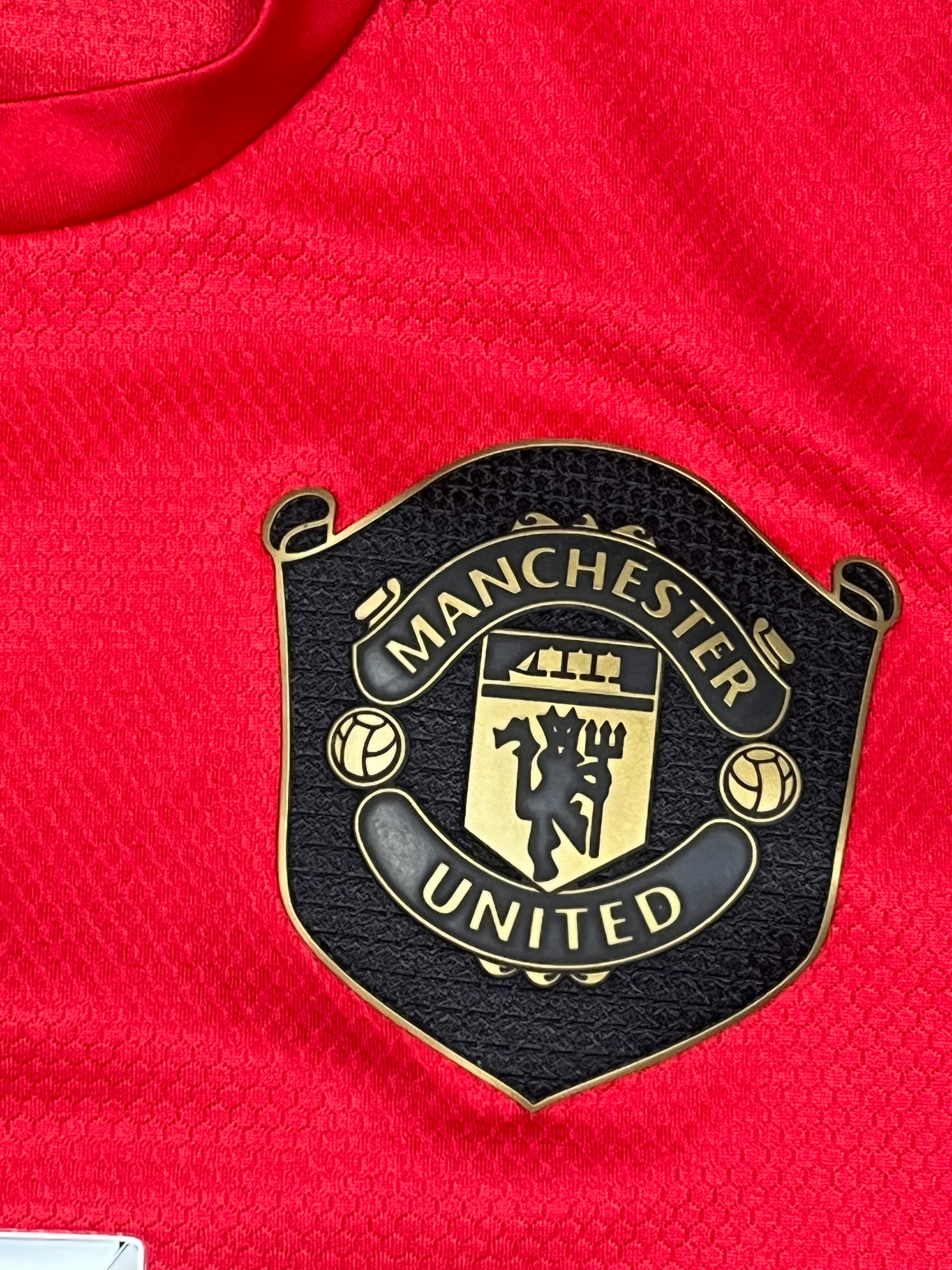 red Adidas Manchester United 2019-2020 home jersey {S}