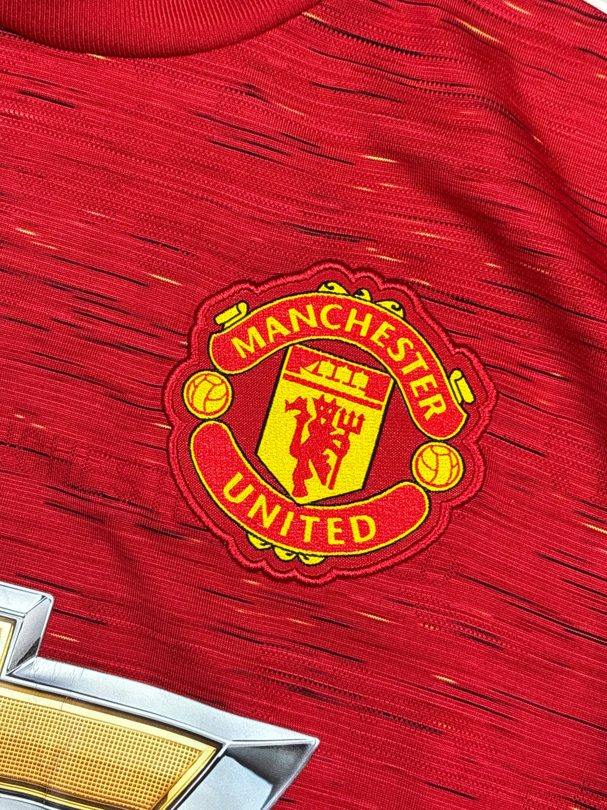 red Adidas Manchester United RASHFORD10 home jersey {S}