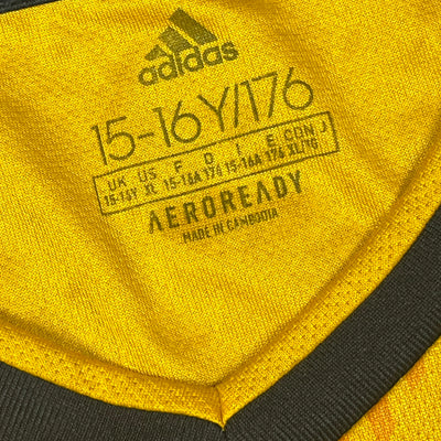 yellow Adidas Wolverhampton Wanderers ADAMA37 2020 home jersey {S}