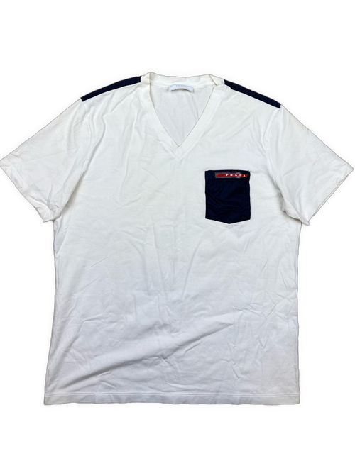 white Prada t-shirt