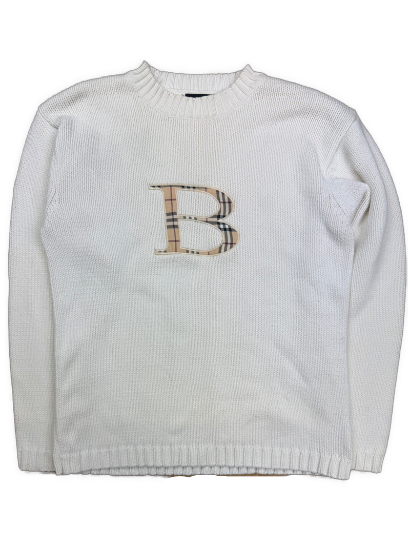 vintage Burberry knittedsweater {S}