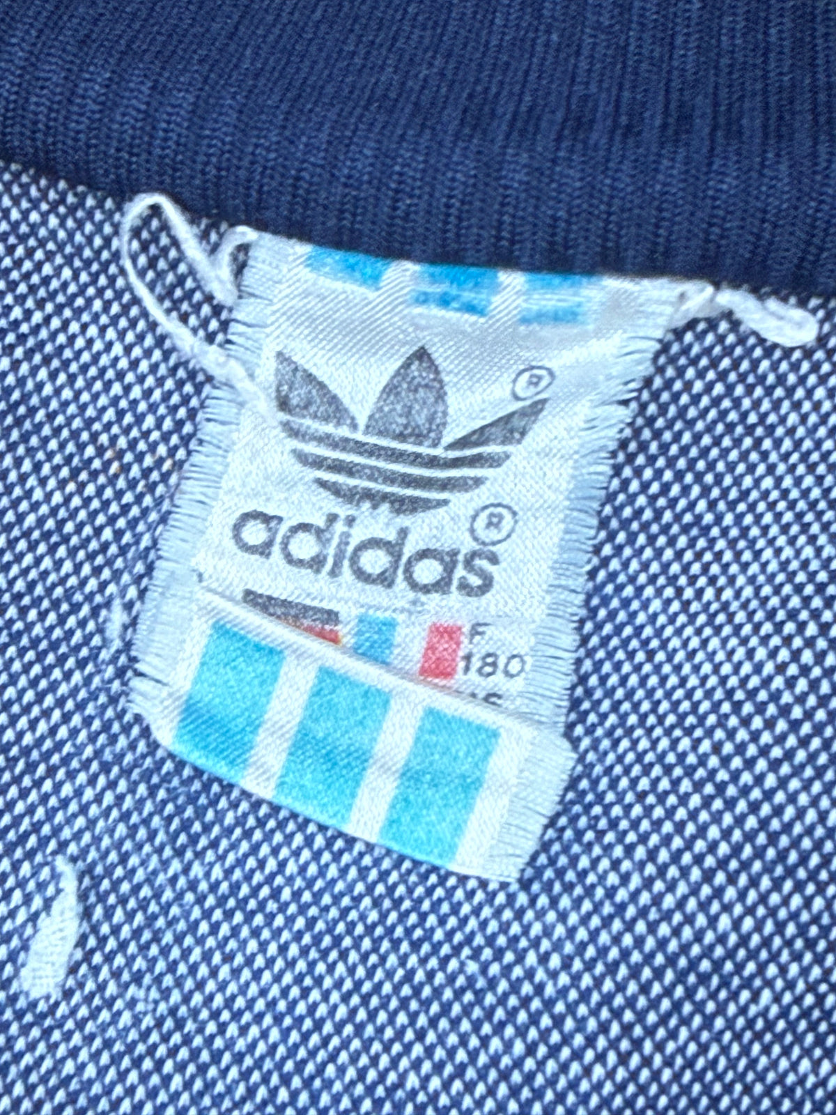 vintage navyblue Adidas trackjacket {L}