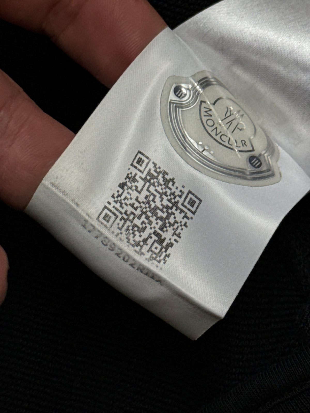 black Moncler sweatjacket