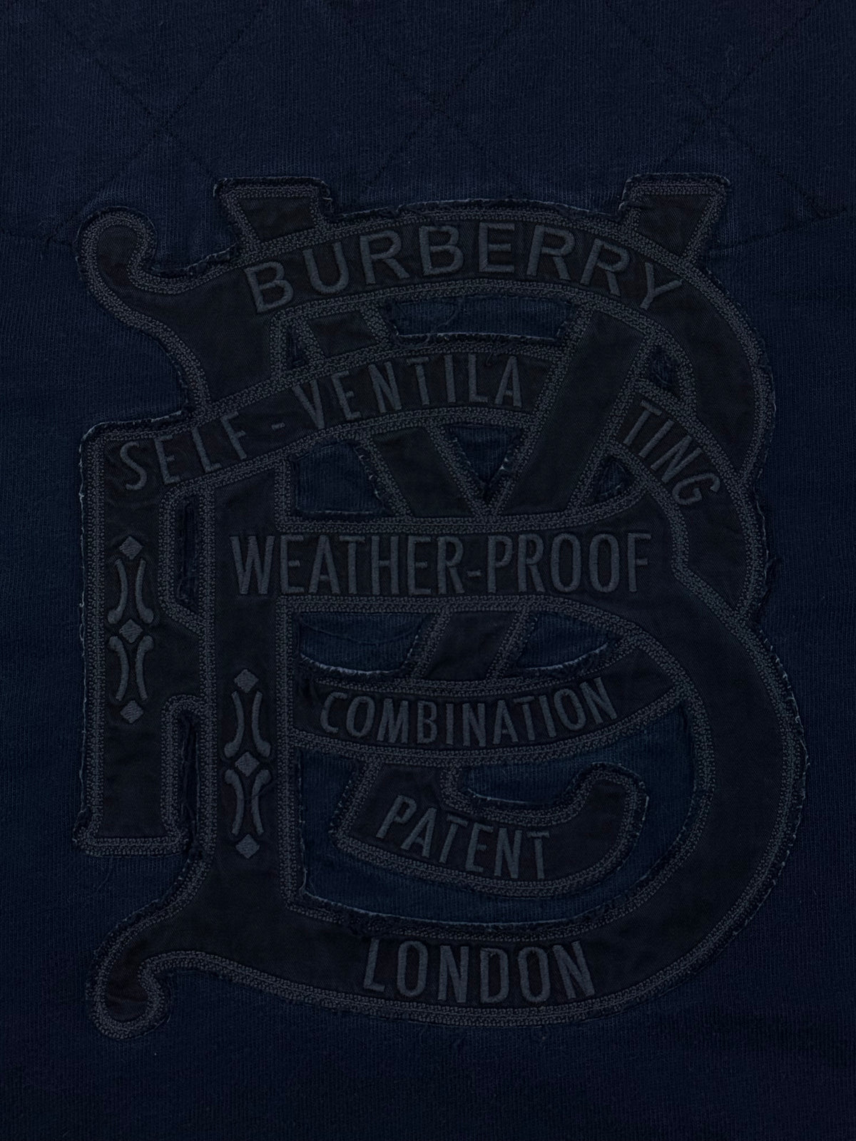 vintage navyblue Burberry polo long {XL}