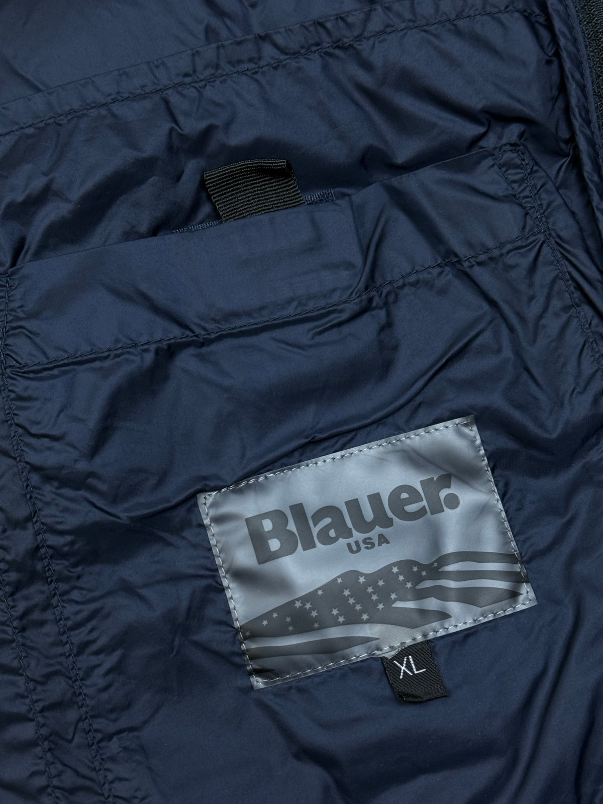 navyblue Blauer winterjacket {L}