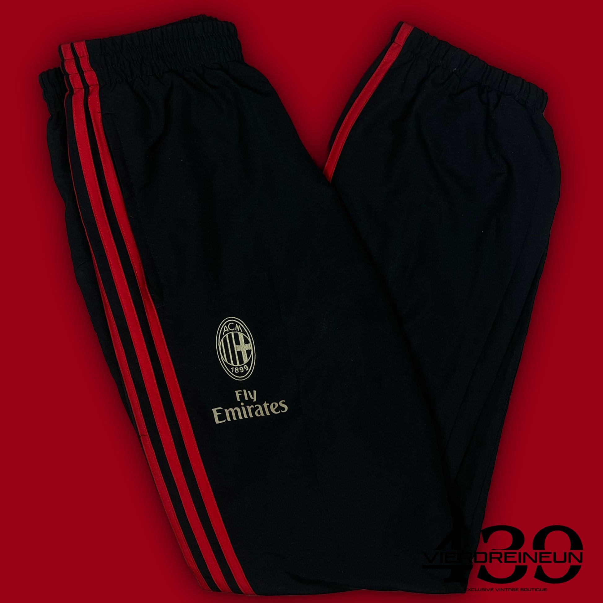 vintage Adidas Ac Milan trackpants {S}