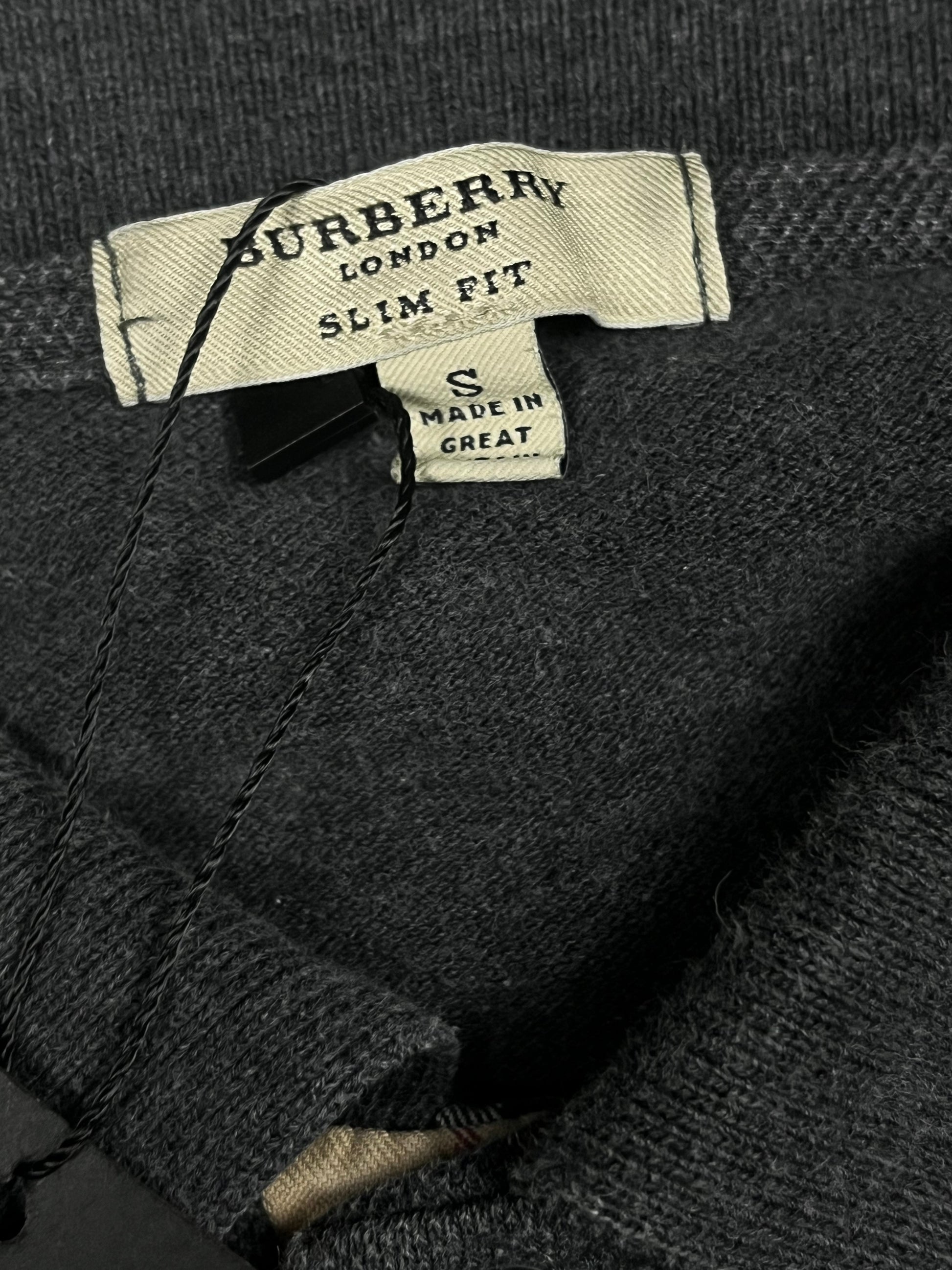 vintage Burberry polo long {S}