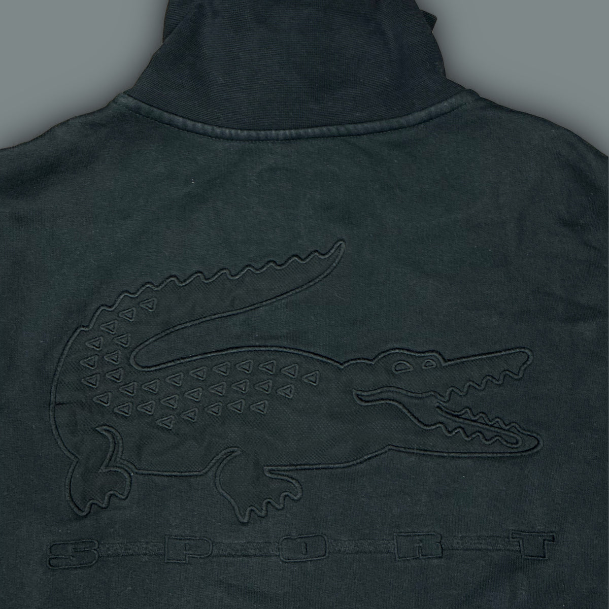 black Lacoste trackjacket {XS}