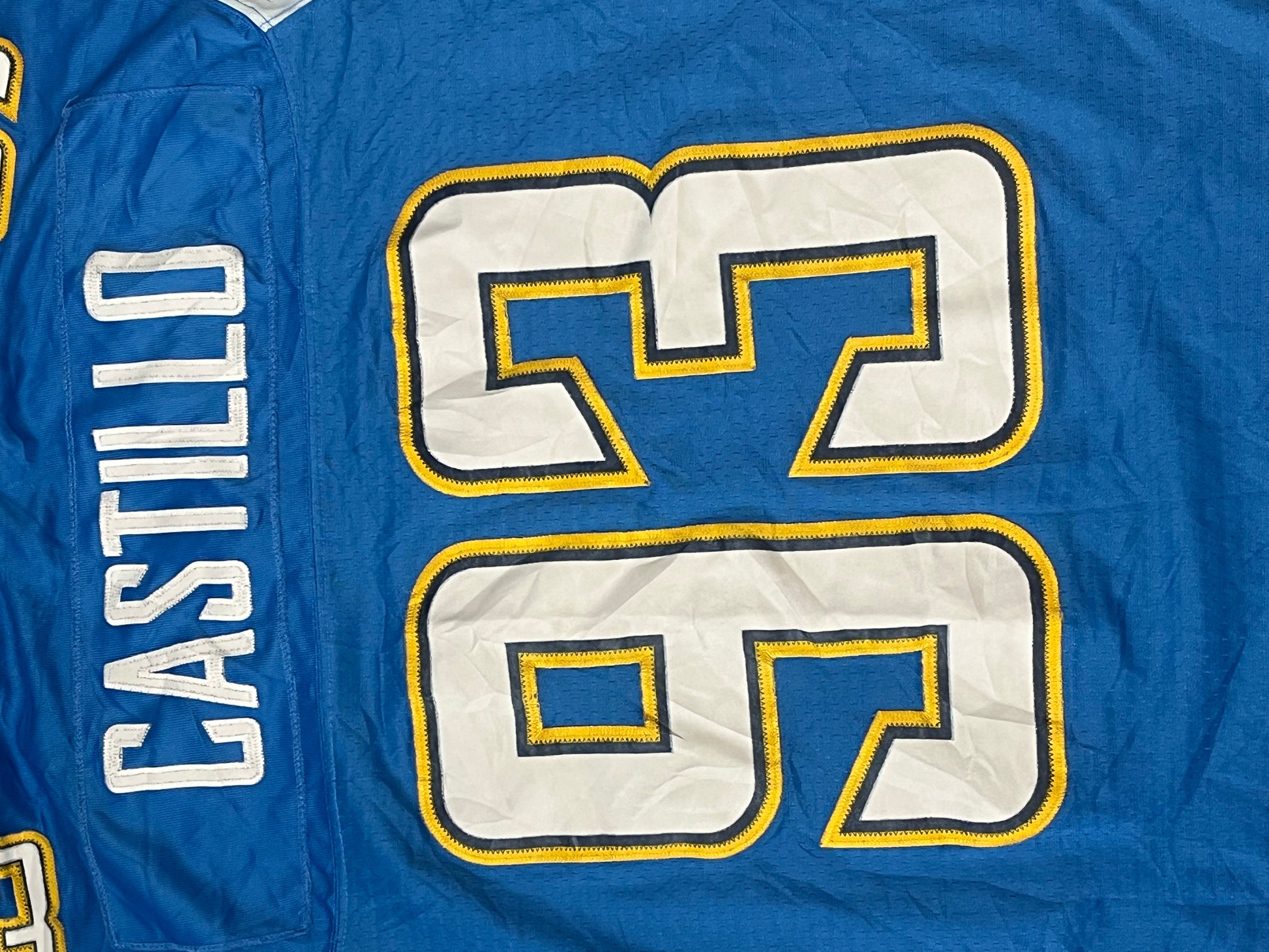 vintage Reebok CHARGERS CASTILLO93 Americanfootball jersey NFL {XL}