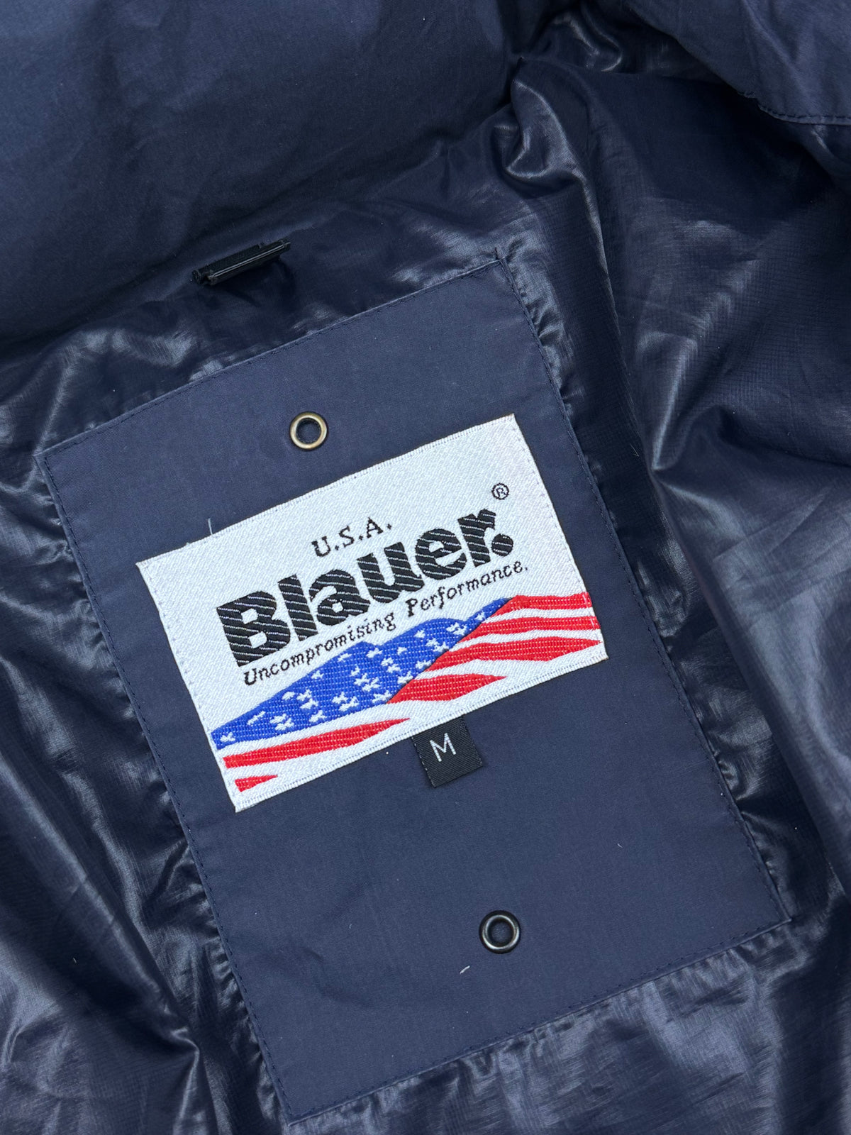 vintage Blauer winterjacket (real fur) {S}