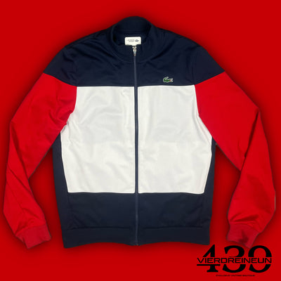 red Lacoste trackjacket {M}