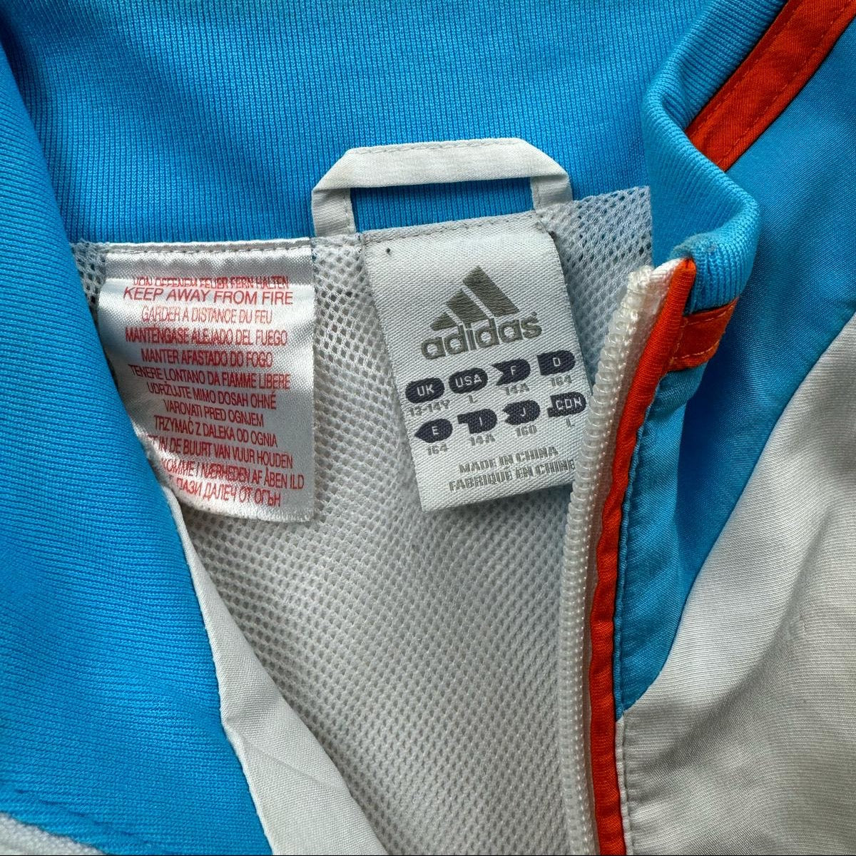 vintage Adidas Olympique Marseille windbreaker {XS}