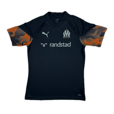 black Adidas Olympique Marseille trainingjersey {M}