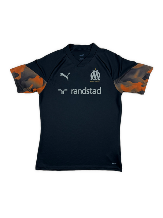 black Adidas Olympique Marseille trainingjersey {M}