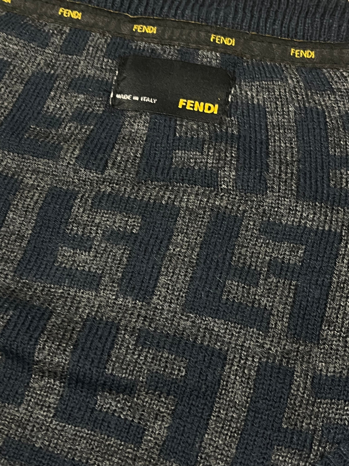 vintage Fendi monogram knittedsweater {S}