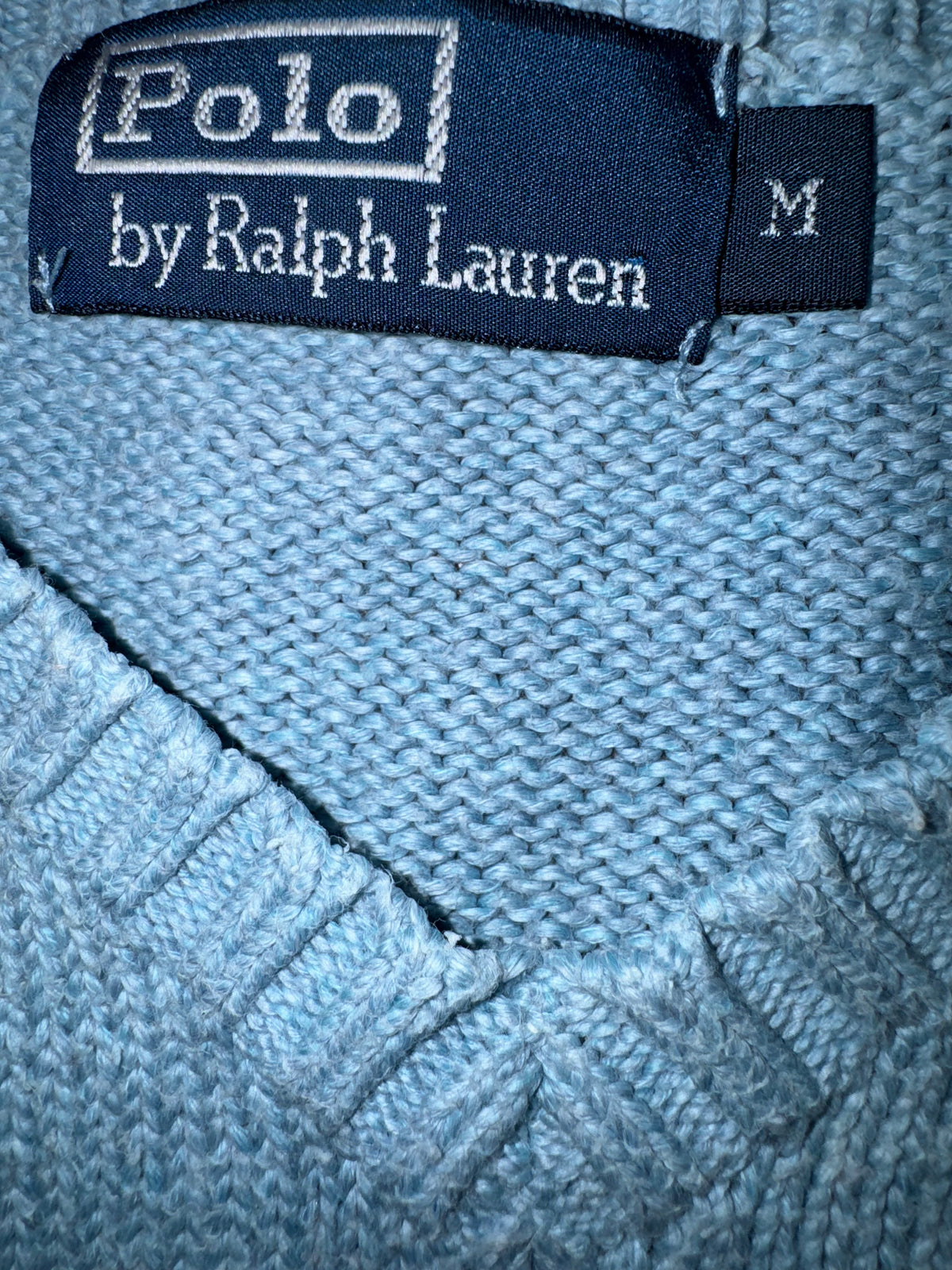 vintage babyblue Polo Ralph Lauren knittedsweater {M}
