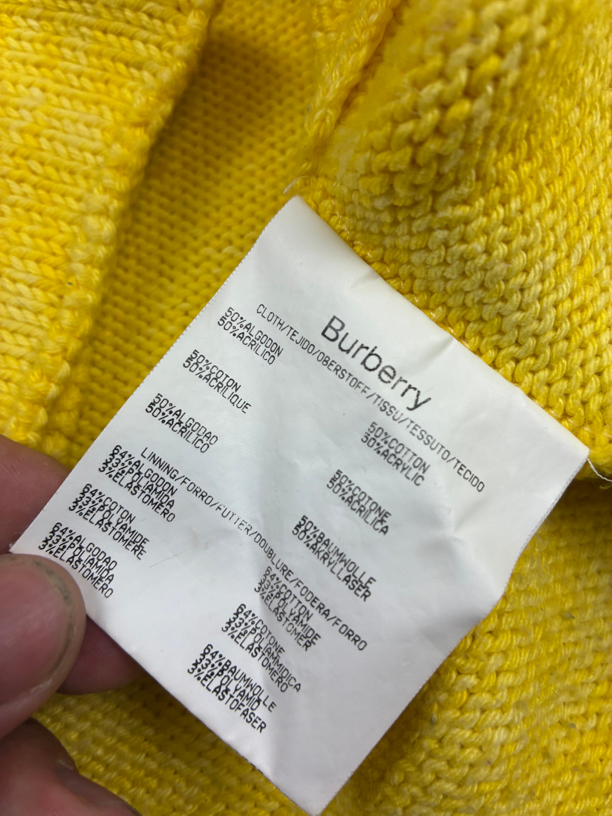 vintage Burberry knittedsweater {S}